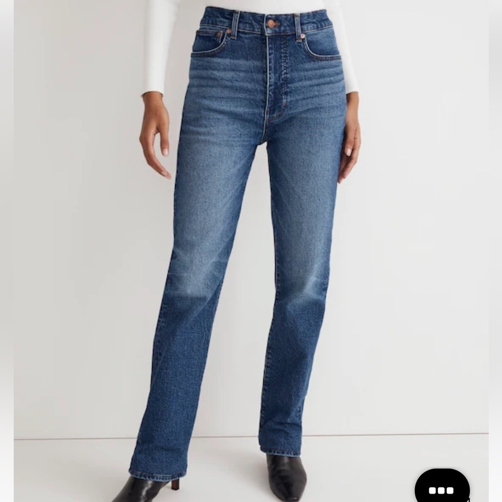 NWT Madewell Women's 90’s Straight Leg Blue Jeans
